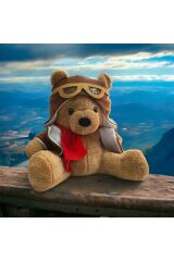 Mellito Toyzz Ayı Vecihi Kırmızı Güllü Ayıcık Peluş Ayı