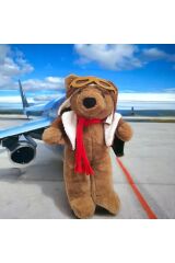 Mellito Toyzz Peluş Ayı Vecihi Kırmızı Güllü Ayıcık