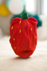 Mellito Toyzz Çilek Tavşan Kırmızı Çantalı Peluş Oyuncak