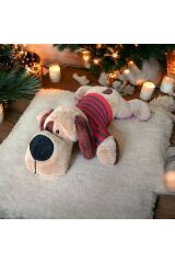 Mellito Toyzz Kocaburun Köpek Kahve Peluş Uyku Arkadaşı ve Oyuncak Hediyelik