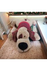 Mellito Toyzz 75 Cm Kocaburun Köpek Kahve Peluş Uyku Arkadaşı ve Oyuncak Hediyelik