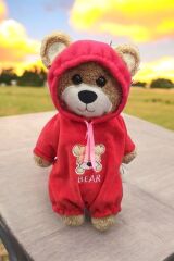 M-Bear Kırmızı Uyku Arkadaşı Peluş Ayı