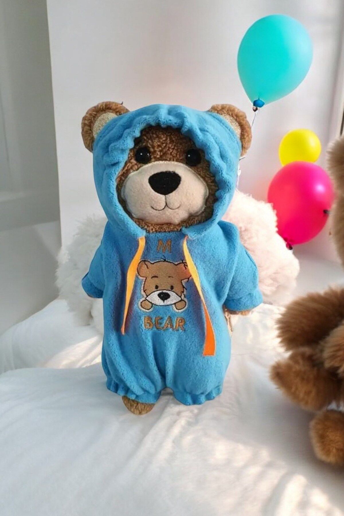 M-Bear Mavi Uyku Arkadaşı Peluş Ayı