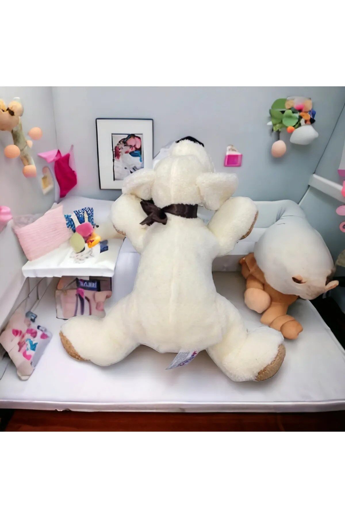 Peluş Köpek Krem Peluş Uyku Arkadaşı ve Oyuncak Hediyelik