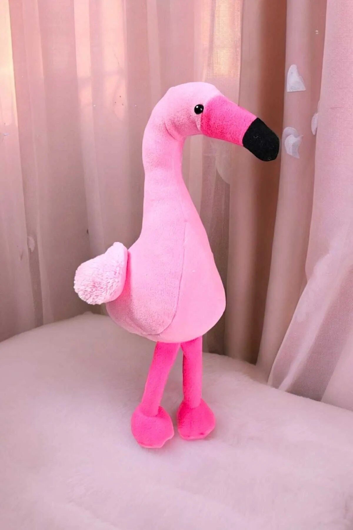 Pembe Flamingo Peluş Oyuncak ve Uyku Arkadaşı