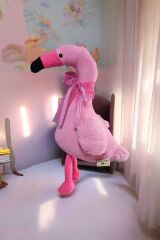 Pembe Flamingo Peluş Oyuncak ve Uyku Arkadaşı