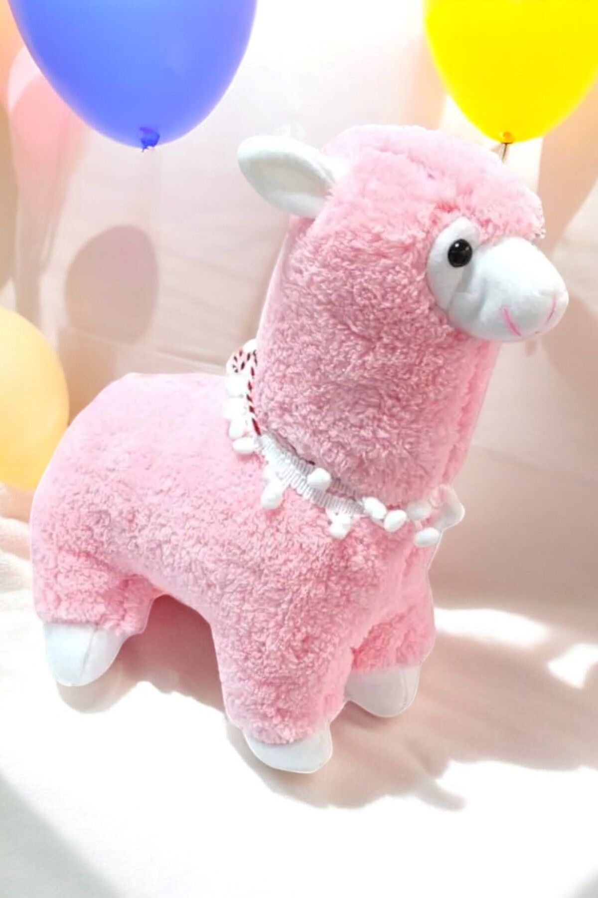 Pembe Lama Peluş Oyuncak ve Uyku Arkadaşı