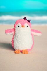Mellito Toyzz Pingu Penguen Pembe Peluş Oyuncak Uyku ve Oyun Arkadaşı