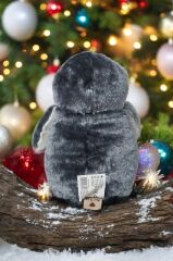 Pingu Penguen Gri Peluş Oyuncak Uyku ve Oyun Arkadaşı
