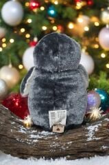 Mellito Toyzz Pingu Penguen Gri Peluş Oyuncak Uyku ve Oyun Arkadaşı