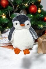 Pingu Penguen Gri Peluş Oyuncak Uyku ve Oyun Arkadaşı