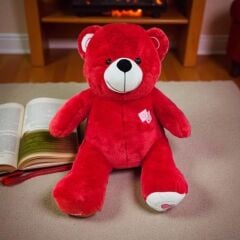 60 Cm Peluş Nakışlı Ayı, Love Ayıcık