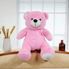 60 Cm Peluş Nakışlı Ayı, Love Ayıcık