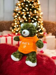 Mellito 35 Cm Tshortlü Peluş Ayı Sevimli Ayıcık