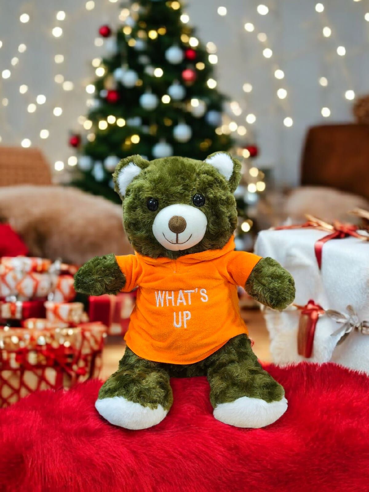 Mellito 35 Cm Tshortlü Peluş Ayı Sevimli Ayıcık