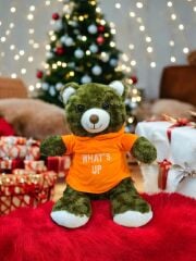 Mellito 35 Cm Tshortlü Peluş Ayı Sevimli Ayıcık