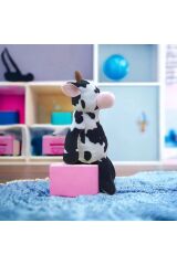 Mellito Toyzz Sevimli İnek Peluş Uyku Arkadaşı ve Oyuncak Hediyelik