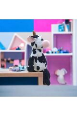 Mellito Toyzz Sevimli İnek Peluş Uyku Arkadaşı ve Oyuncak Hediyelik 50 cm