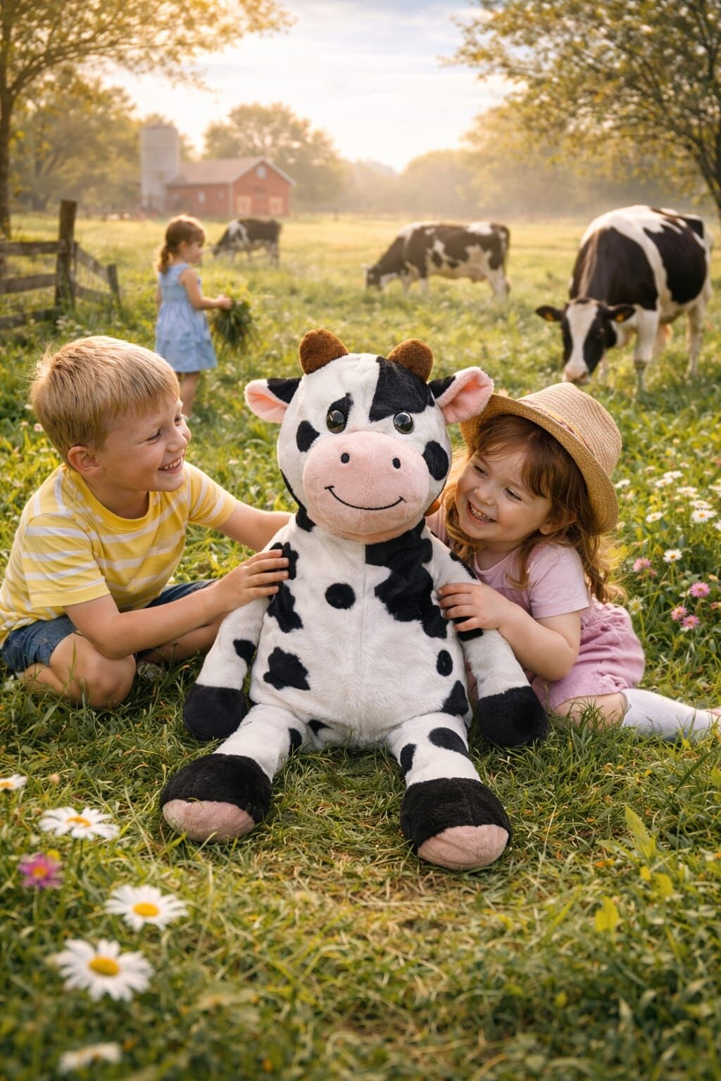 Sevimli İnek Peluş Oyuncak 50 cm