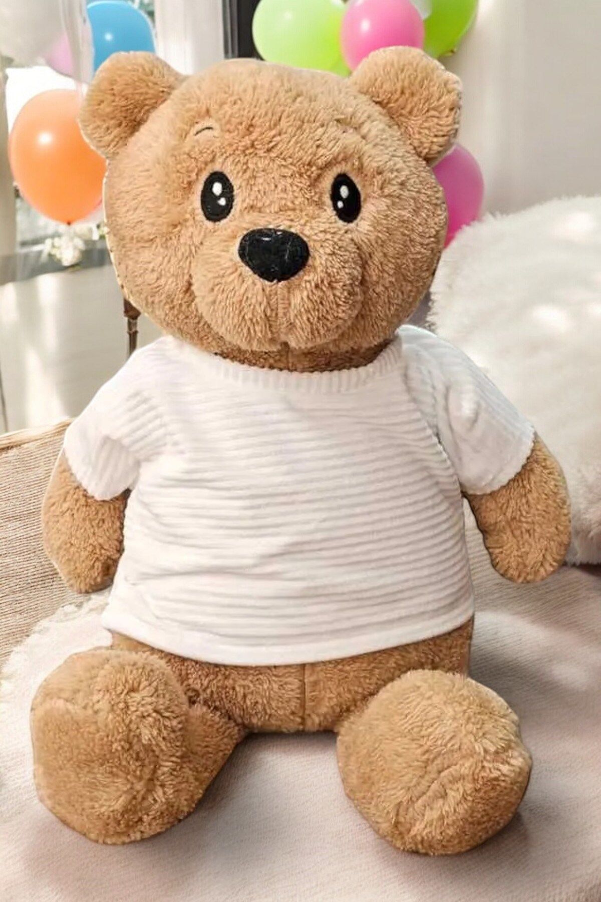 Sevimli Kahverengi Peluş Gudiş Ayı Oyuncak Ayıcık En Güzel Hediyeler