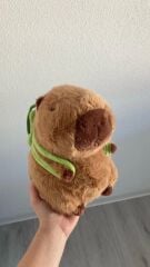 30 Cm Capybara Kaplumbağa Çantalı Cappy Peluş Oyuncak Kapibara