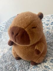 30 Cm Capybara Kaplumbağa Çantalı Cappy Peluş Oyuncak Kapibara