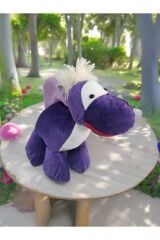 Sevimli Mor Dinazor Peluş Oyuncak ve Uyku Arkadaşı