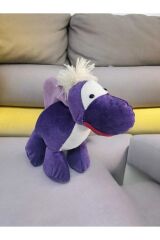 Sevimli Mor Dinazor Peluş Oyuncak ve Uyku Arkadaşı