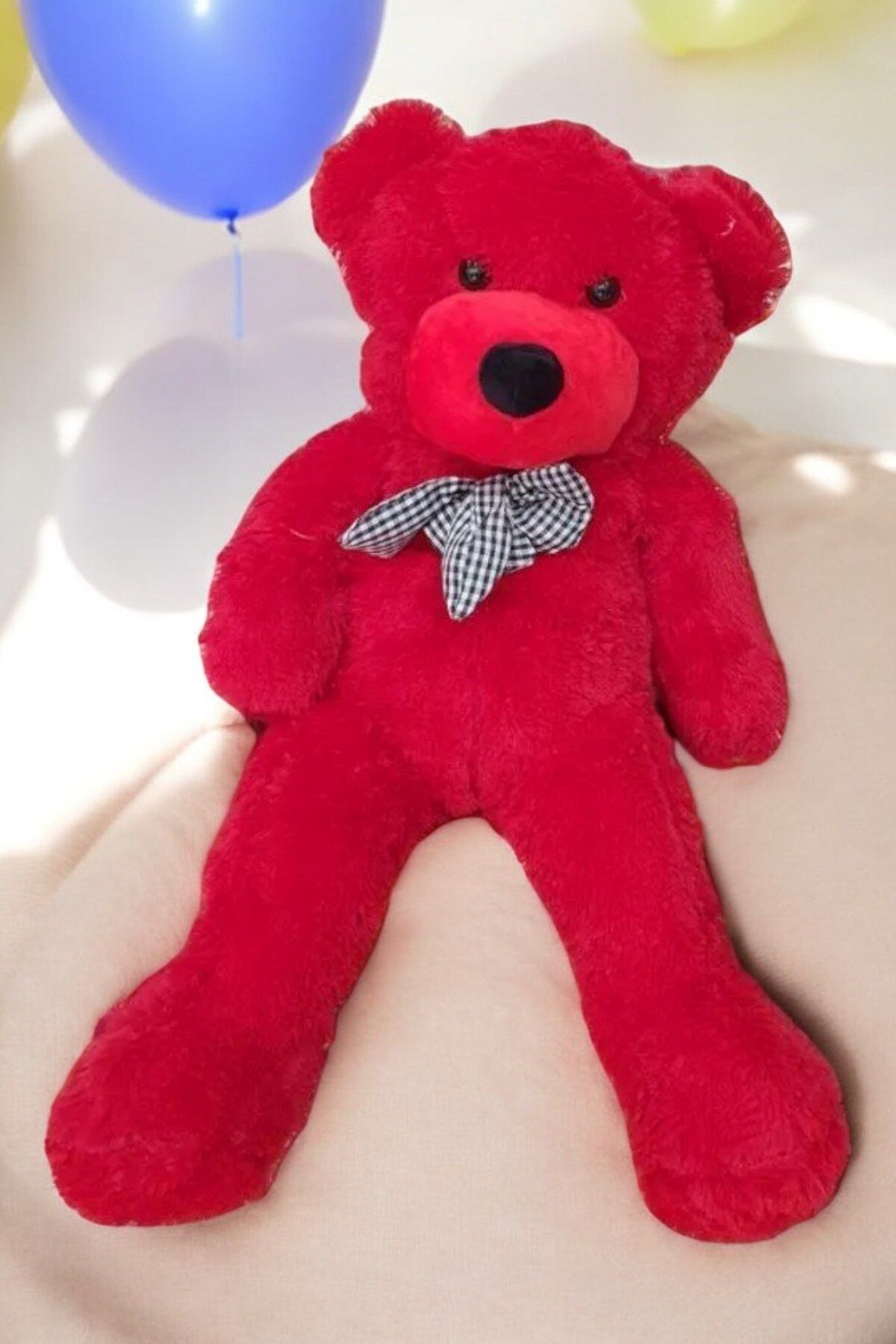 Mellito Toyzz 100 Cm Sevimli Peluş Ayı Kırmızı Sevgililer Günü En Güzel Hediyeler