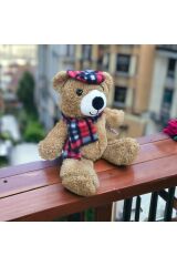 Mellito Toyzz Sevimli Peluş Kasketli Ayı Oyuncak Ayıcık En Güzel Hediyeler