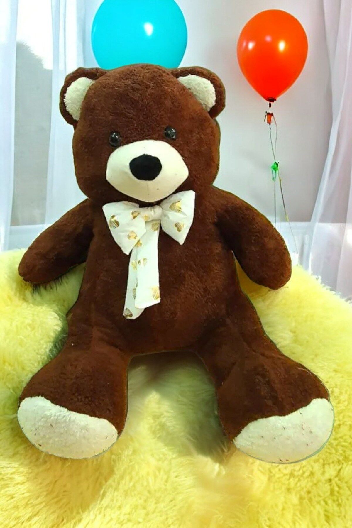 Mellito Toyzz Sevimli Peluş Koyu Kahve Ayı Oyuncak Ayıcık En Güzel Hediyeler