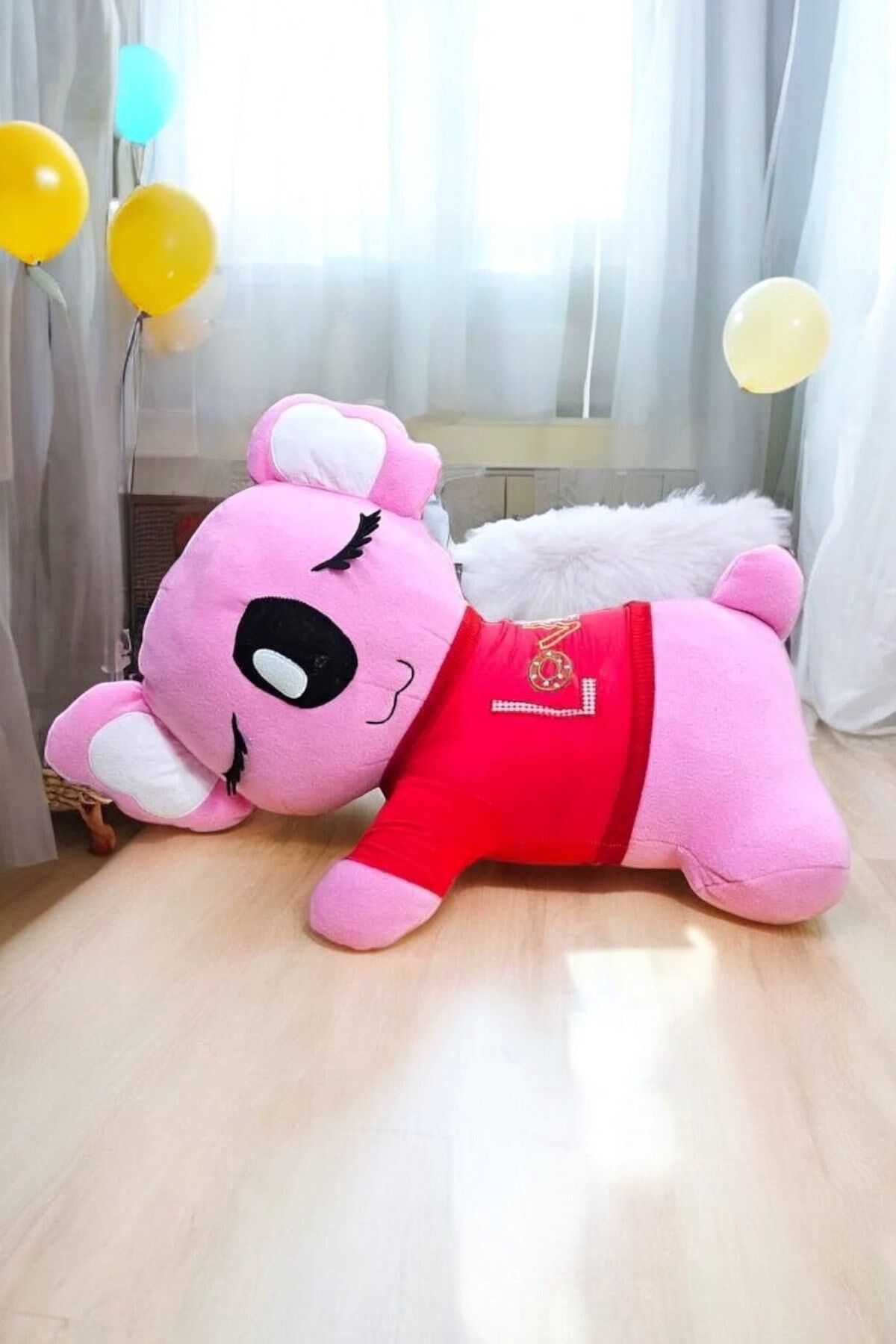 Mellito Toyzz Sevimli Pembe Koala Peluş Oyuncak ve Uyku Arkadaşı