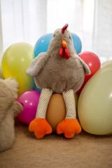Mellito Toyzz Sevimli Tavuk Gıt Gıt Gıdak Peluş Oyuncak ve Uyku Arkadaşı