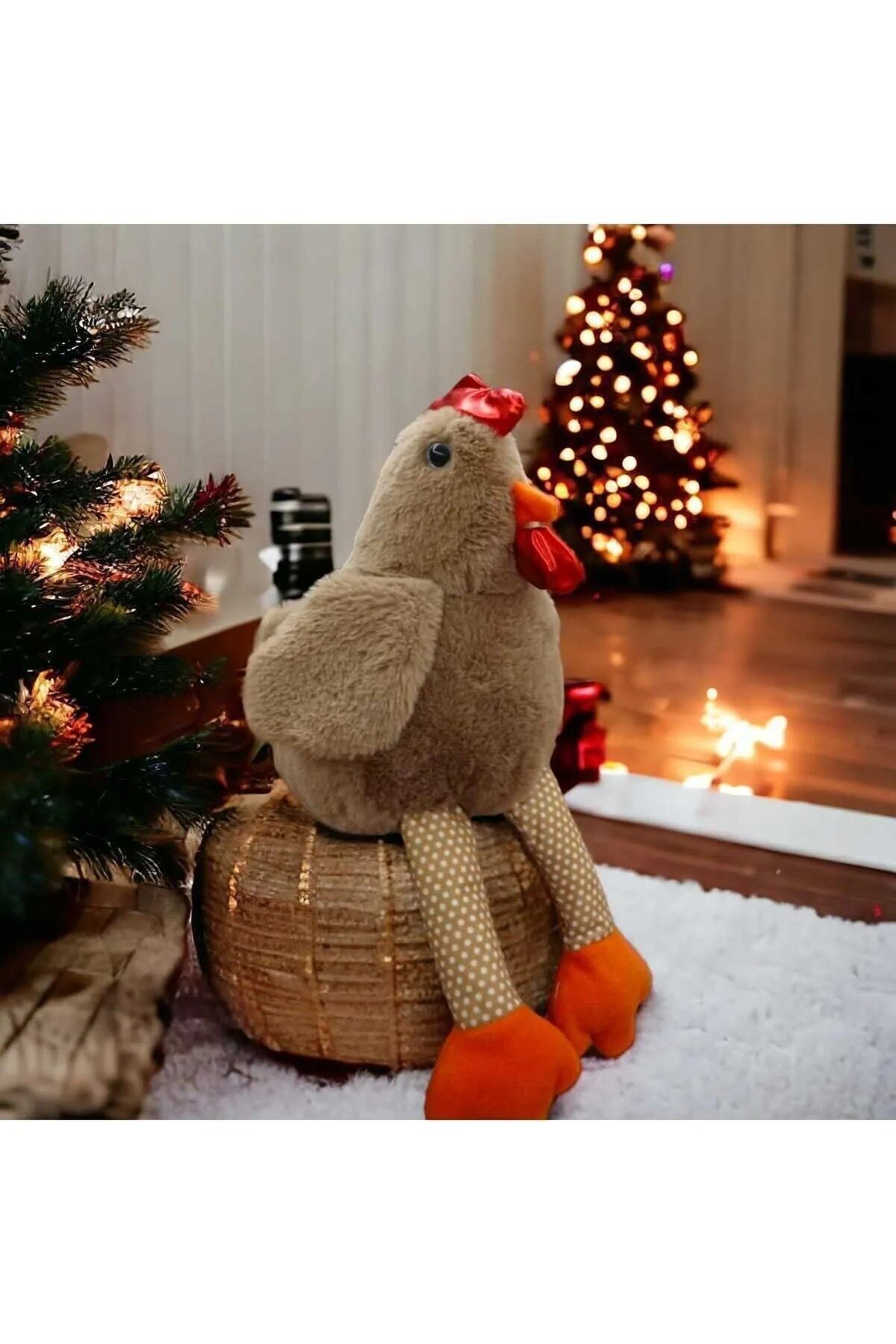 Mellito Toyzz Sevimli Tavuk Gıt Gıt Gıdak Peluş Oyuncak ve Uyku Arkadaşı