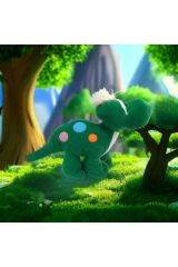 Sevimli Yeşil Dinazor Peluş Oyuncak ve Uyku Arkadaşı