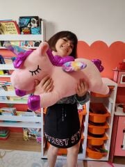 Tek Boynuzlu At Ünicorn Uyku Arkadaşı Peluş Oyuncak Ponny