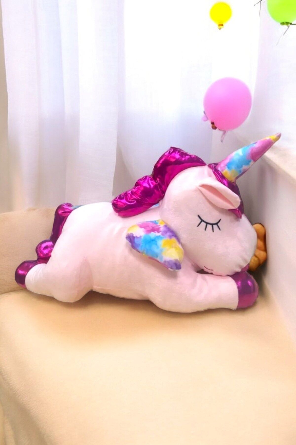 Tek Boynuzlu At Ünicorn Uyku Arkadaşı Peluş Oyuncak Ponny