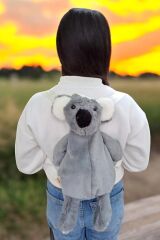 Mellito Toyzz Gri Koala Oyuncak Peluş Çanta Sırt Çantası