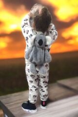 Mellito Toyzz Gri Koala Oyuncak Peluş Çanta Sırt Çantası