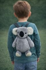 Mellito Toyzz Gri Koala Oyuncak Peluş Çanta Sırt Çantası