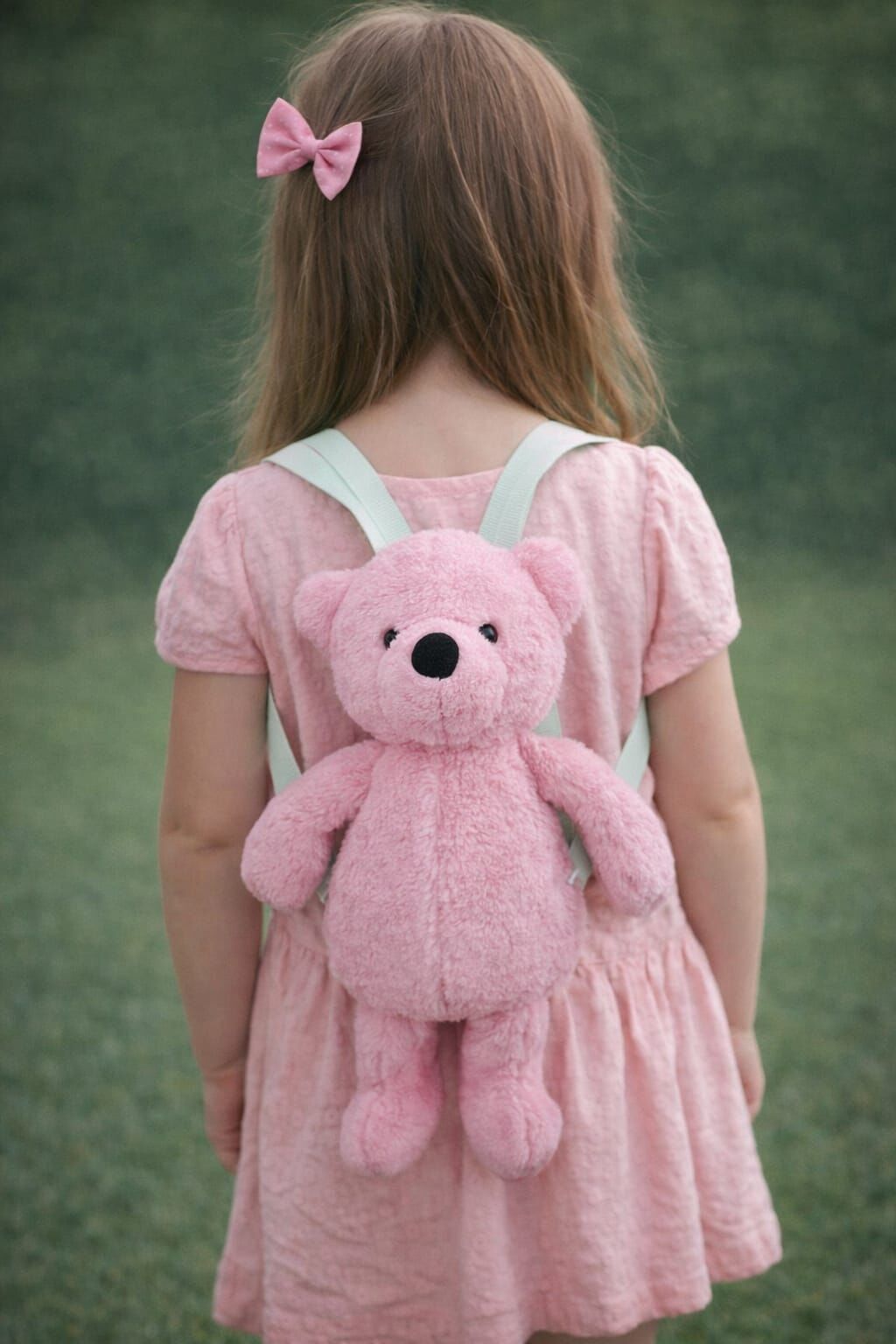 Mellito Toyzz Pembe Ayı Oyuncak Peluş Çanta Sırt Çantası