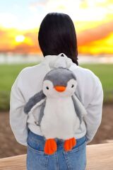 Pingu Penguen Oyuncak Peluş Çanta Sırt Çantası