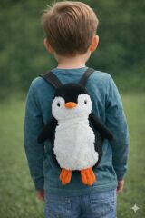 Mellito Toyzz Pingu Penguen Oyuncak Peluş Çanta Sırt Çantası