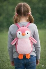 Mellito Toyzz Pingu Penguen Oyuncak Peluş Çanta Sırt Çantası