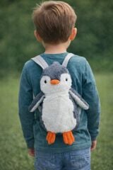 Mellito Toyzz Pingu Penguen Oyuncak Peluş Çanta Sırt Çantası