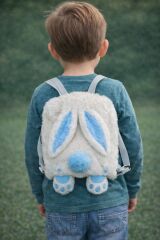 Mellito Toyzz Tavşan Kulak Beyaz Oyuncak Peluş Çanta Sırt Çantası