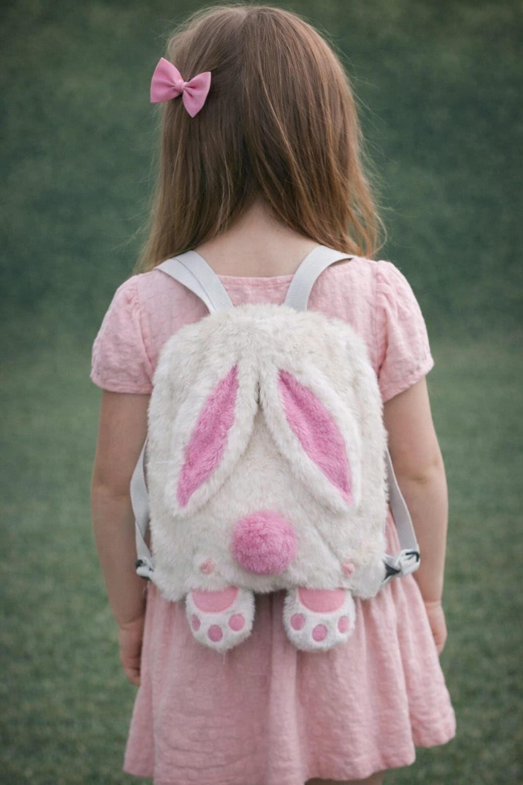 Mellito Toyzz Tavşan Kulak Beyaz Oyuncak Peluş Çanta Sırt Çantası