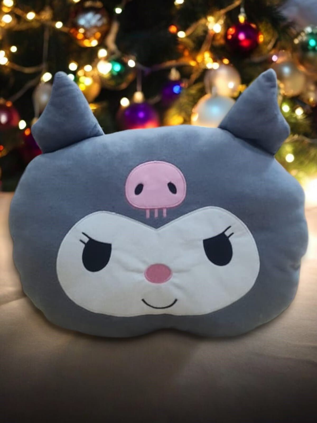 Kuromi Gri Bebek ve Çocuk Odası Oyuncaklı Yastık