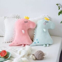 Mellito Toyzz Pembe Dinozor Uyku Arkadaşı ve Peluş Yastık