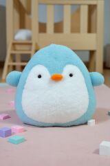 Mellito Toyzz 40 Cm Sevimli Mavi  Penguen Peluş Dekoratif Kırlent Oyuncak Ayıcık En Güzel Hediyeler